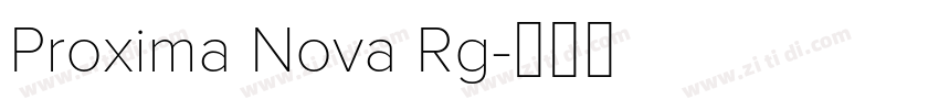 Proxima Nova Rg字体转换